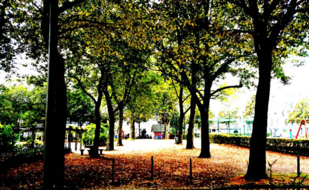 schattige Boulefläche in der Querallee im Park am Platz der Republik
